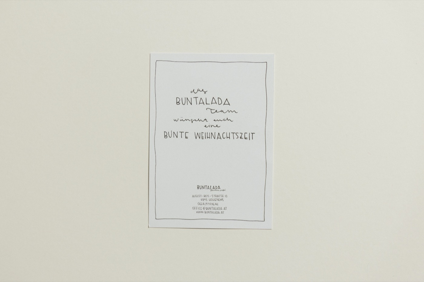 Buntalada Weihnachtskarten