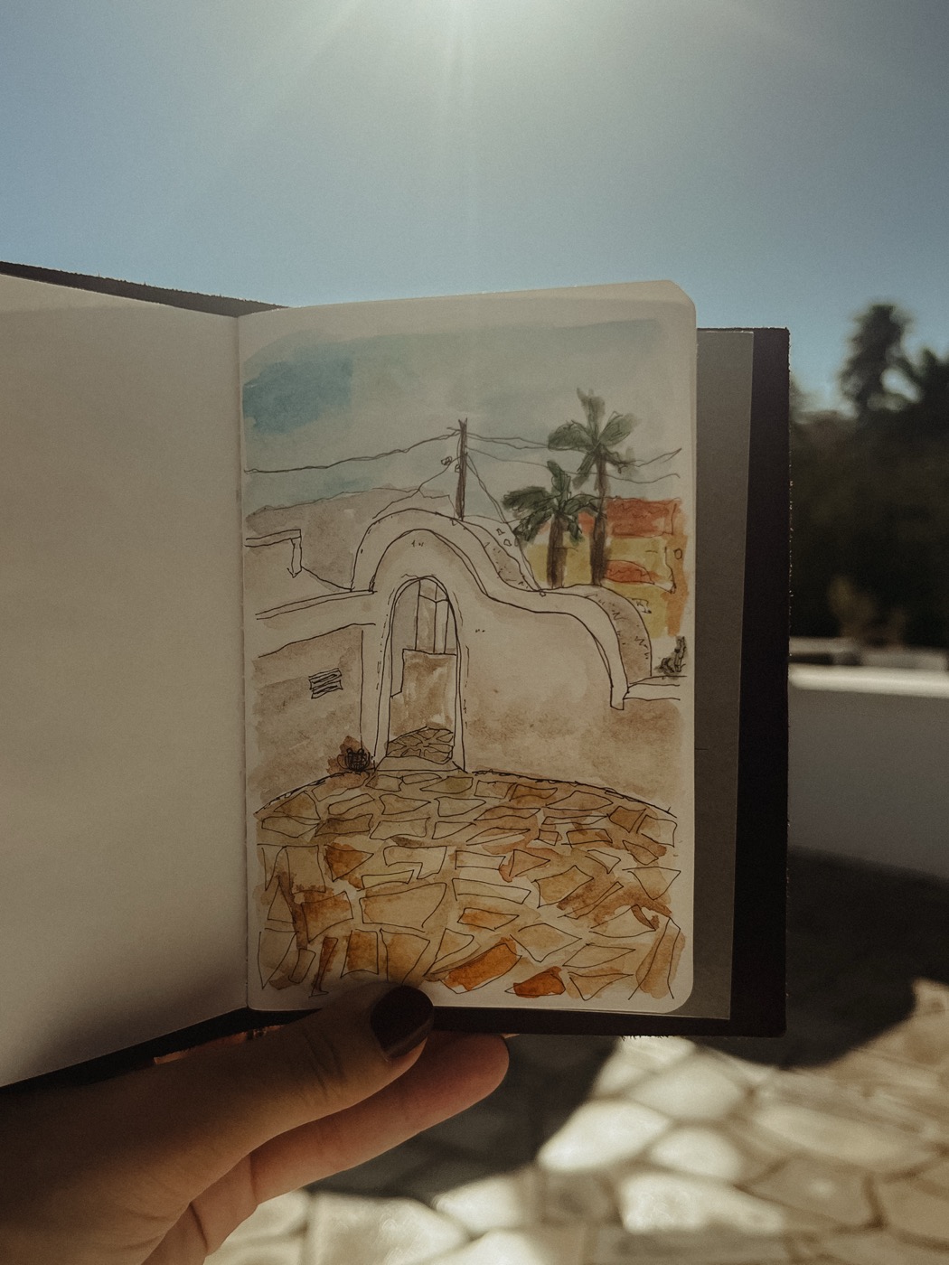 Illustration auf Reisen
